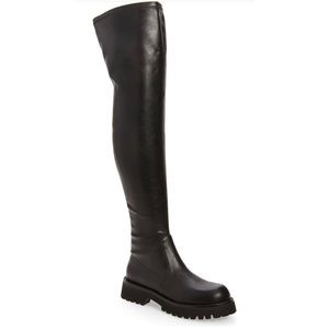 Jeffrey Campbell Break Thigh High Boots Black Size 6